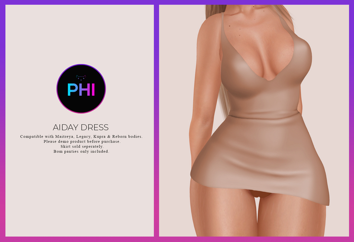 *PHI* Nude Aiday Dress