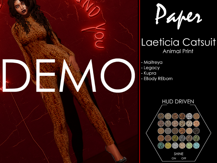 Paper. - [DEMO] Laeticia Catsuit // Animal Print