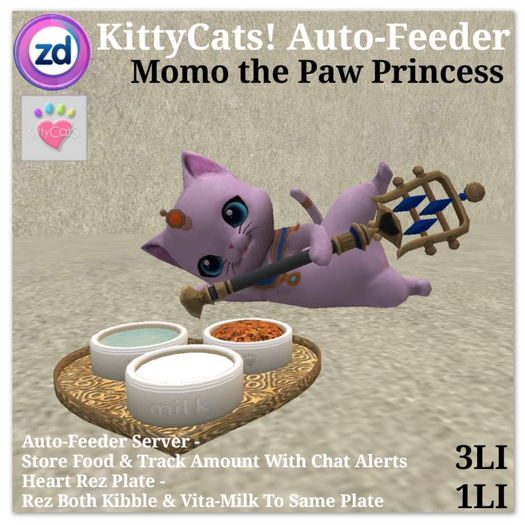 *ZD* KittyCatS! Auto-Feeder - Momo the Paw Princess