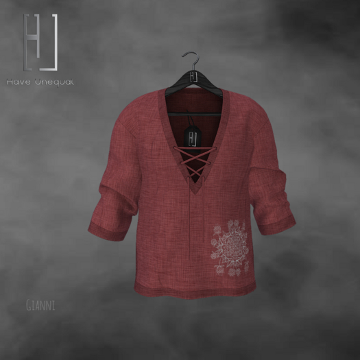 [HU] Derek Shirt_Red_Gianni_bag
