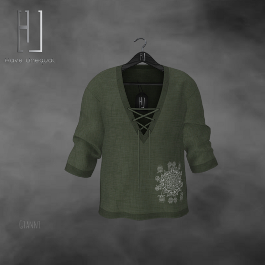 [HU] Derek Shirt_Green_Gianni_bag