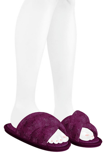 Lush - Cozy Slippers Merlot