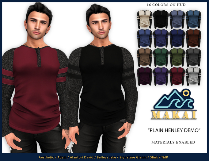 Makai DEMO - Plain Henley