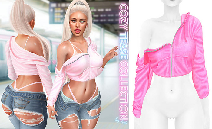Lush - Off Shoulder Sweater Barbie