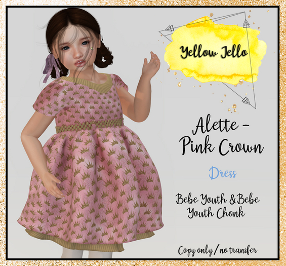 YJ - Alette - Pink Crown - youth (add me)