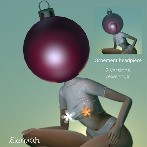 .Elemiah. Ornement headpiece Raspberry - box