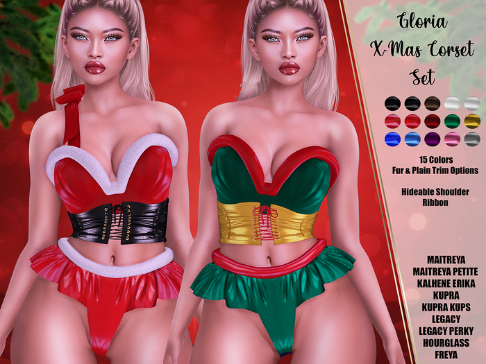[hh] Gloria XMAS Corset Set