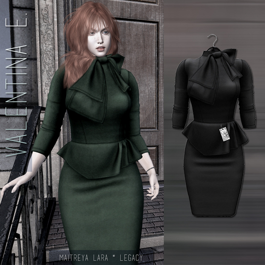 Valentina E. Kathryn Dress Black