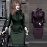Valentina E. Kathryn Dress Plum