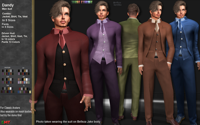 R.F. - Mesh line  Dandy - Blazer suite With Hud texture change