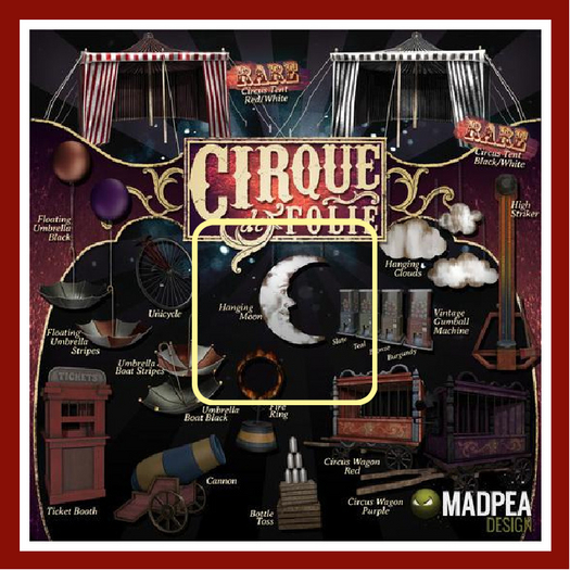MadPea Cirque de Folie - Hanging Moon