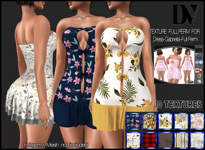 DV- Dress-Gabriella-Full Perm TEXTURES