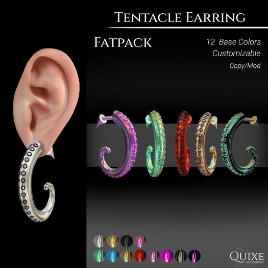 QUIXE - Tentacle Earring FATPACK