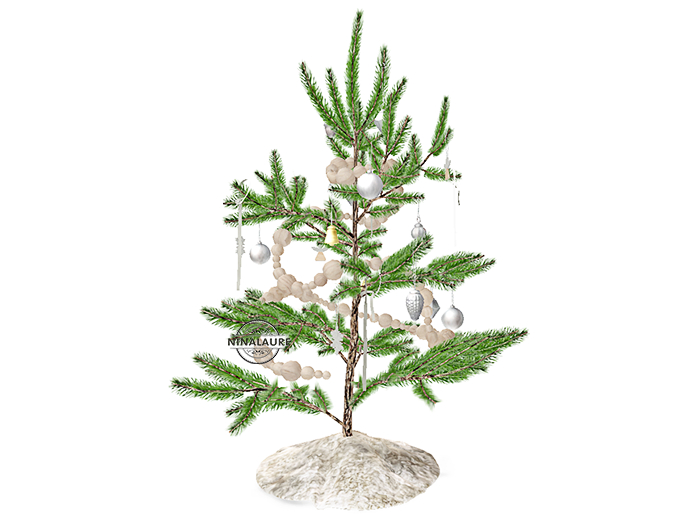 PLAAKA | Quaint Night Table | Scandinavian Fir Tree RARE