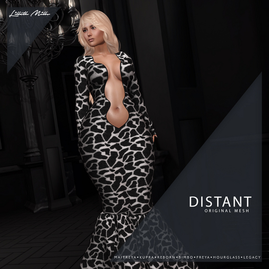 LM DISTANT - Giraffe Classic - Mermaid Gown Maitreya Kupra Bimbo Legacy Freya Hourglass Reborn