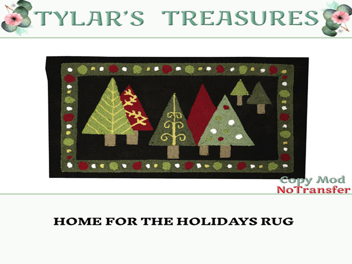 .:TT:. HOME FOR THE HOLIDAYS RUG  BOX