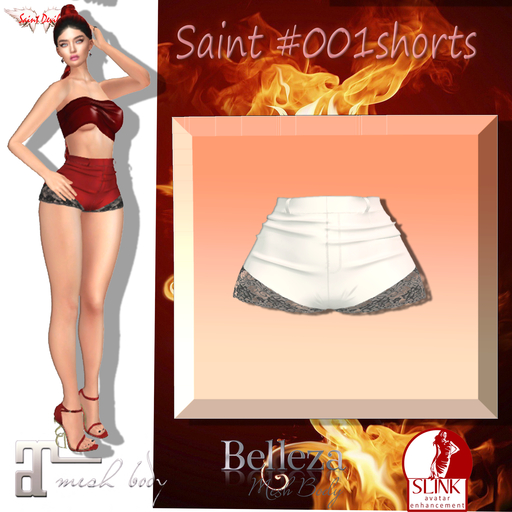 [SD] Saint #001shorts white