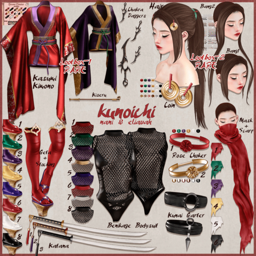 nani&eliavah - kunoichi - RARE 1 LOOTBOX