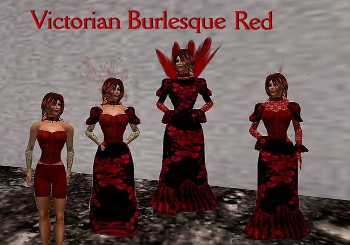 Victorian Burlesque Red Velvet