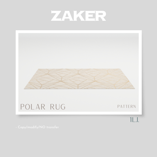 ZAKER : Polar Tapis Pattern