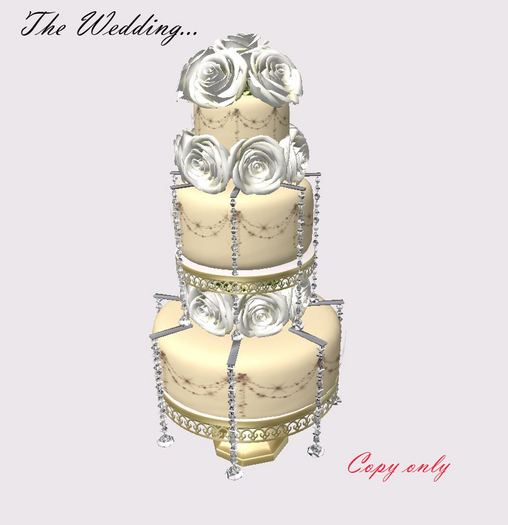 Wedding Cake 3 tier Roses