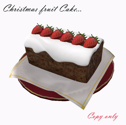 Christmas fruit cake