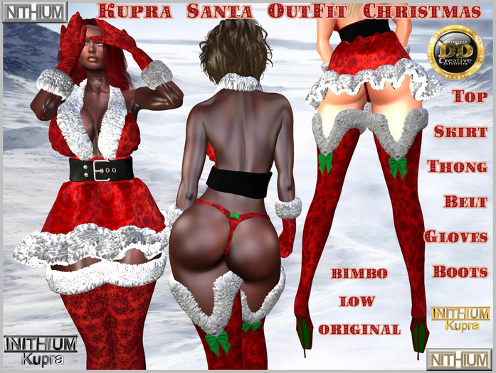 ☾ⅅⅅ☽ ◉ [INITHIUM] Kupra Santa OutFit Christmas ◉