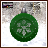 Christmas - Time to Recycle - Green Tire Ornament