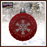 Christmas - Time to Recycle - Red Tire Ornament