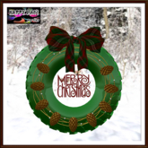 Christmas - Time to Recycle - Tire Wreath