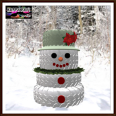 Christmas - Time to Recycle - Snow Woman