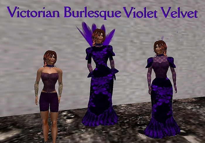 Victorian Burlesque Violet Velvet