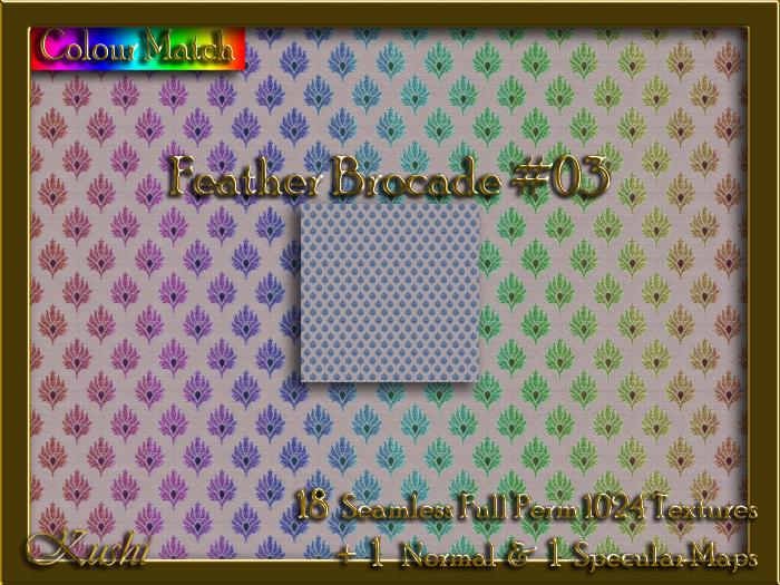 Feather Brocade #03 Seamless Texture Set