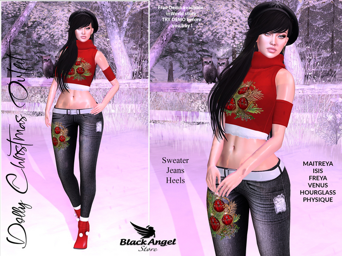 XMAS DOLLY OUTFIT RED by BA Store >>PROMO<<