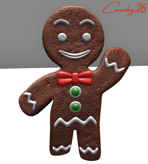 11. Mutresse-Gingerbread Man waving dark