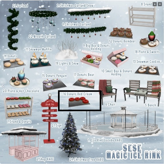 16. Sese - Magic Ice Rink - Donuts Red Cream
