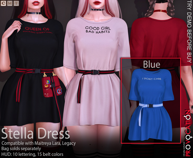 [Provocation] Stella dress-Blue