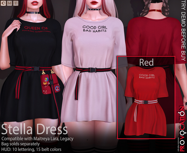 [Provocation] Stella dress-Red