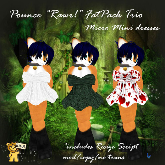 *P* Pounce Micro Mini Dresses Fat Pack 