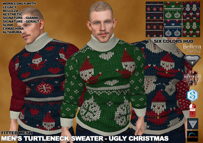 RGDW - Turtleneck Sweater - Ugly Christmas - HUD