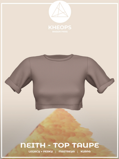 Kheops /\ Neith SET - TOP - Taupe