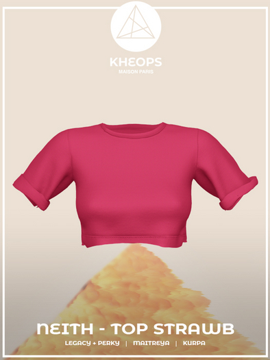 Kheops /\ Neith SET - TOP -  Strawberry