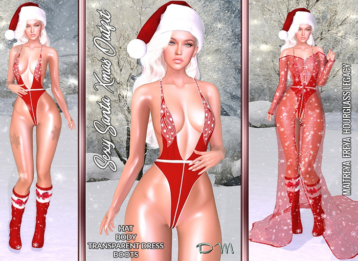 DM ~ Sexy Santa Xmas Outfit  ♥ Promo ♥