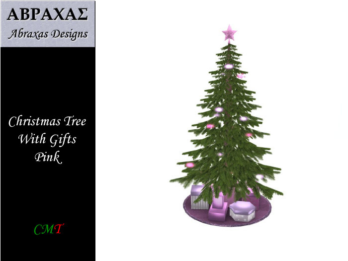 Christmas Tree With Gifts - Pink