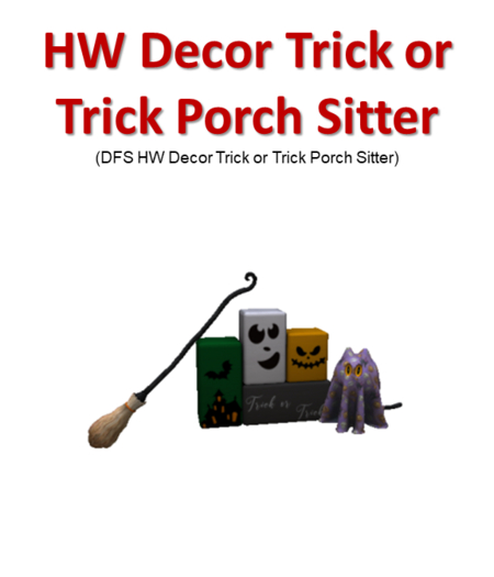 DFS HW Decor Trick or Trick Porch Sitter (DFS Texture Only)