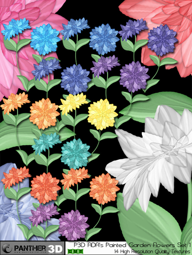 P3D ADA's Painted Garden Set 1