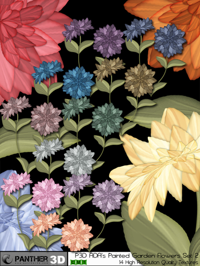 P3D ADA's Painted Garden Set 2