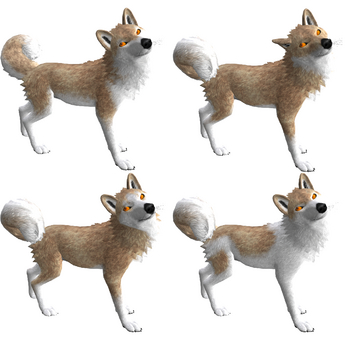 Second Life Marketplace - [Nightsong]TWI Wolf Husky Texture: Cream