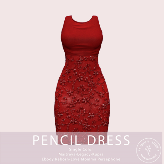 Pencil Dress Red
