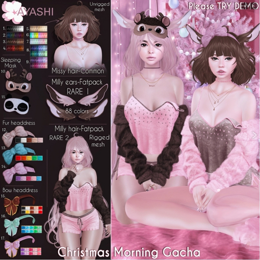 12. Ayashi - Fur headdress-Set1